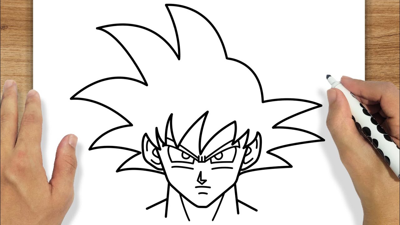 Como DESENHAR o GOKU - Como DIBUJAR a GOKU - How to DRAW GOKU